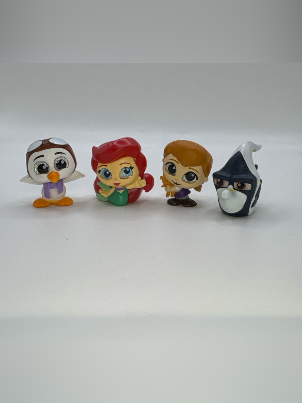 Disney Doorables Mini Figure Lot of 4 - Ariel, Scuttle, Anna & Gill